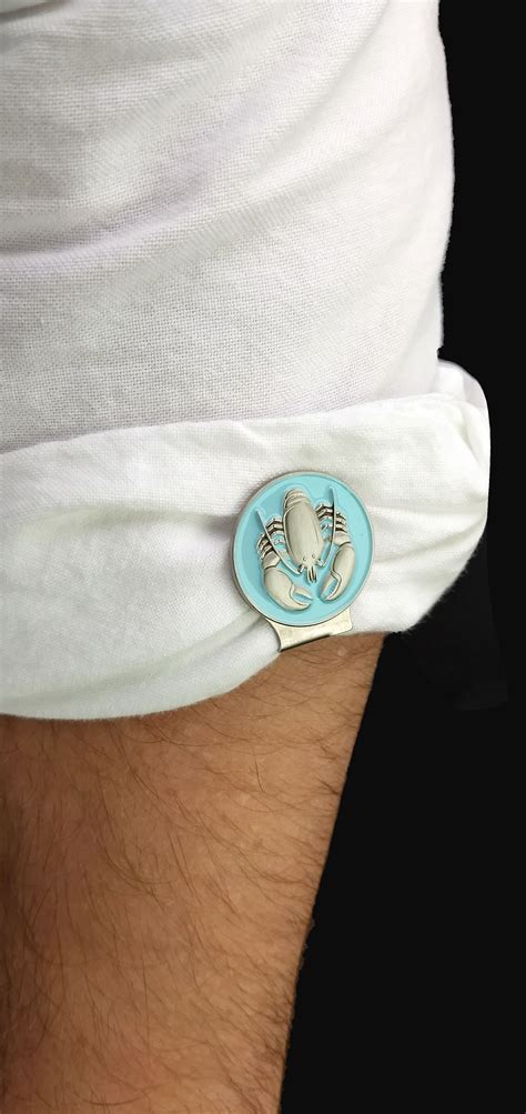 lobster sleeve clips    lock  rolled sleeves mens designer