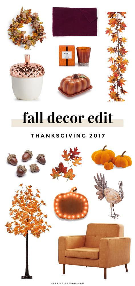 fall decor edit 2017 happy thanksgiving