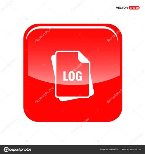 log file format icon stock vector  ibrandify