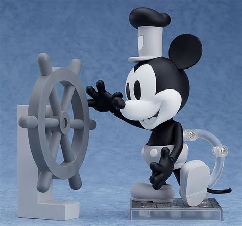 mickey mouse 1928 black and white ver steamboat willie nendoroid figure