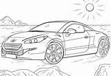 Peugeot Rcz Coloring Pages Categories Cars sketch template