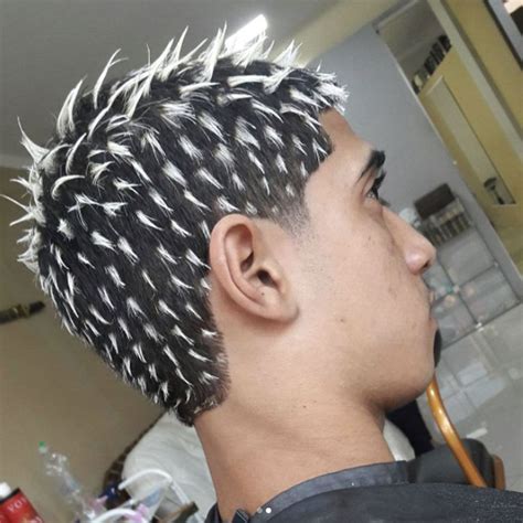 men are officially back to bleaching their spiky tips