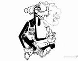 Weed Coloring Pages High Disney Goofy Printable Adults Print Kids Color Bettercoloring sketch template
