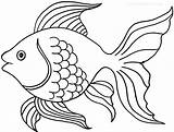Coloring Pages Goldfish Printable Fish Kids Cool2bkids sketch template