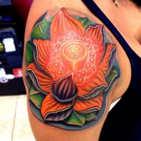 Lotus Flower Tattoo By Mike Woods Best Tattoo Ideas Gallery