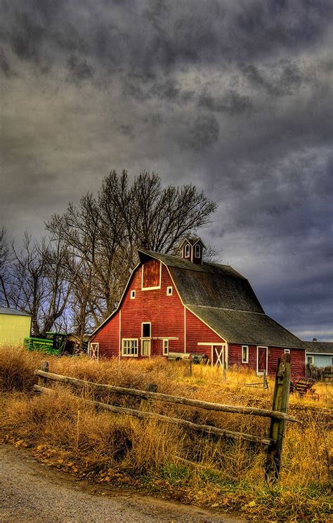 red barn hdr   red barn  ammon idaho suggestions  flickr