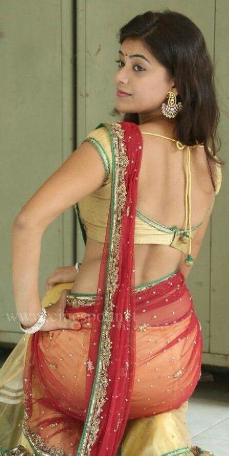 pin on backless saree