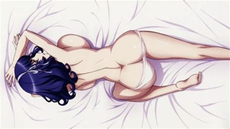 Panties Ecchi Ass Beds Blue Hair Seikon No Qwaser Anime
