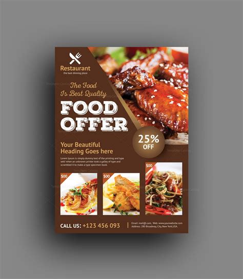 luxury restaurant flyer template  template catalog