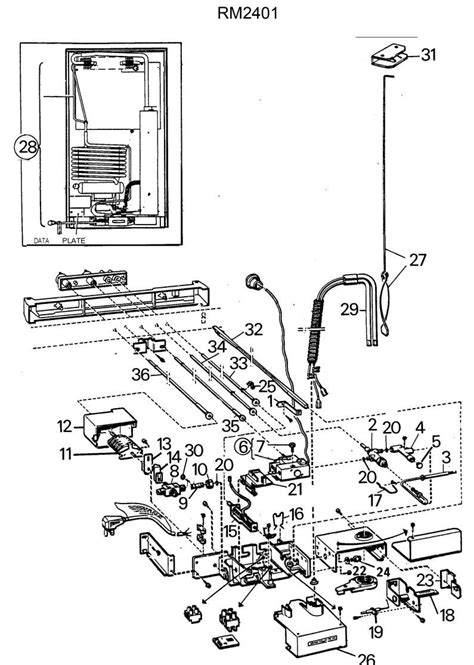 dometic fridge parts diagram