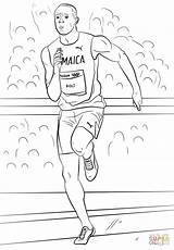 Bolt Usain Suarez Owens Jesse Atletismo Jogos sketch template