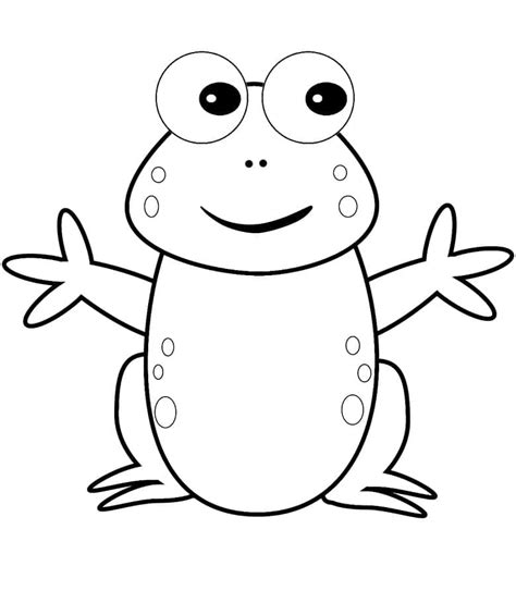 easy frog coloring page  print  color