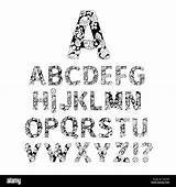 Ornamental Monograms Symbols Letters sketch template