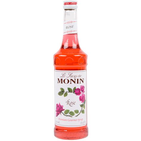 monin  ml premium rose flavoring syrup