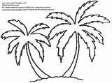 Tree Palm Coloring Coconut Template Drawing Trees Pages Outline Stencil Printable Shape Tropical Drawings Leaf Hawaiian Onesies Hawaii Getcolorings Simple sketch template