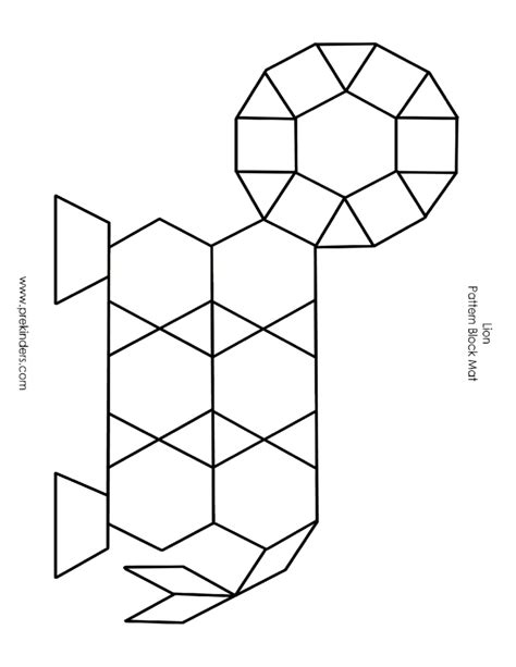 pattern block mat template