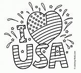 Coloring Pages Usa Independence July Printable Memorial May Kids 4th Soccer Man Color Sheets Print Fourth Election Toddler Utd Preschool sketch template