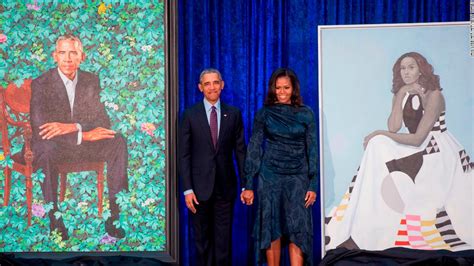 barack and michelle obama s official portraits unveiled cnn style