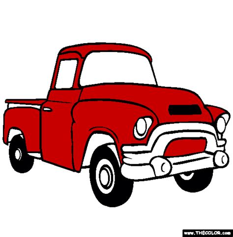 pickup truck coloring page  pickup truck  coloring truck