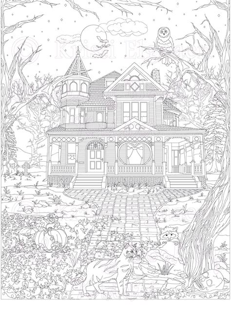 coll coloring pages victorian house house coloring pages  adults