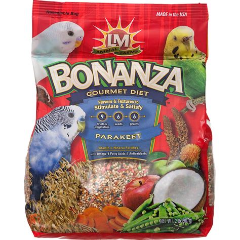 lm animal farms bonanza gourmet diet parakeet bird food petco store