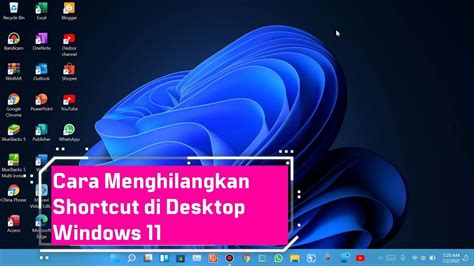 menghilangkan shortcut  desktop windows  youtube