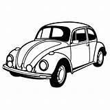 Coloring Car Vw Pages Beetle Classic Bug Clipart Old Cars Muscle Vintage Rod Hot Drawing Color Volkswagen Royce Rolls Getcolorings sketch template