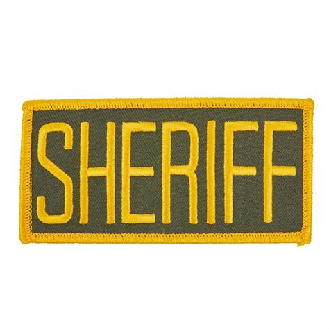 sheriff front emblem velcro sheriffs relief association