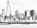 Skyline Coloring Chicago Manga Style 525px 64kb Drawings Deviantart sketch template
