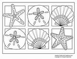 Coloring Summer Pages Printable Seashells Shells Kids Beach Color Sea Cool Fun Seashell Sheets Print Crafts Shell Colouring Picks Mom sketch template