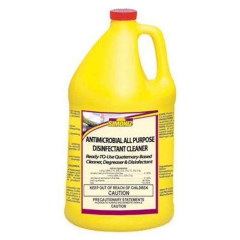 simoniz  antimicrobial  purpose disinfectant cleaner  gallon bottle