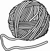 Yarn Wool Clipart Ball Drawing Knitting Wolle Clip Lineart Cliparts Printable Transparent Vector Woollen Clothes Craft Handmade Svg Library Pixabay sketch template
