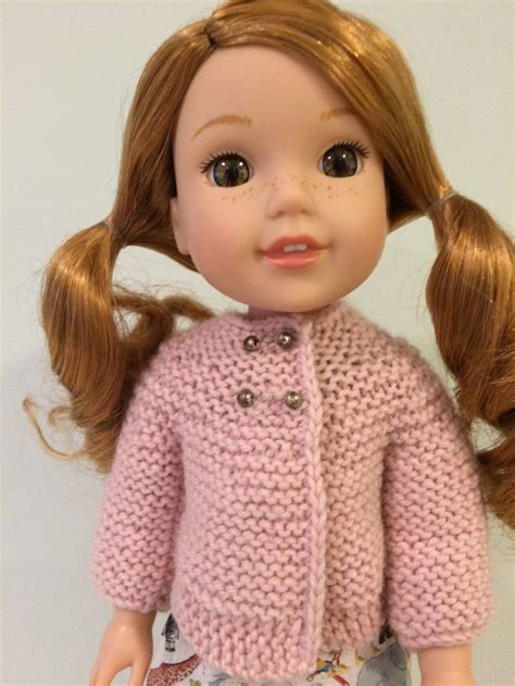 14 Doll Knitting Pattern Fits American Girl Wellie Wisher Dolls Doll
