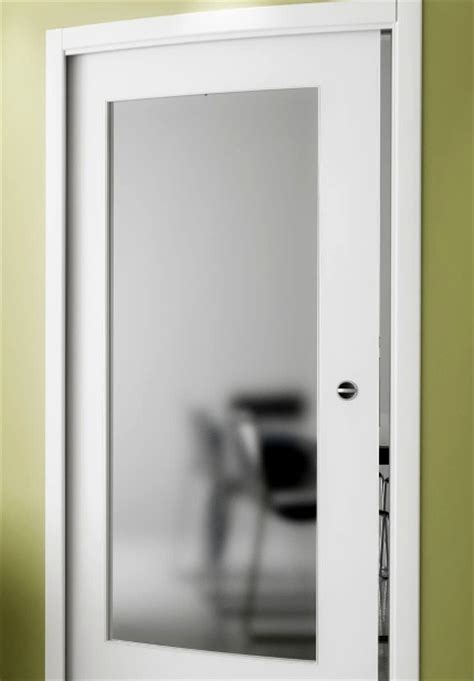 Interior Door With Frosted Glass Panel Designs And