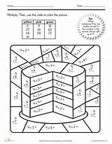 Multiplication Coloring Worksheet Grade 3rd Curated Reviewed sketch template