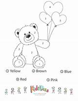 Bear Teddy Color Numbers Worksheets Preschool Printable Number Kidspressmagazine Worksheet Coloring Bears Activities Kids Pages Legend Printables Recognition Learn Colors sketch template