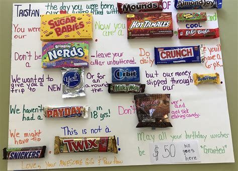 Birthday Poster For Grandsons 14th Birthday He Loves Candy And Money