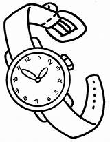 Reloj Pintar Orologio Miscellaneous Pulsera Recortar Vestir Prendas Ropa Malen Verschiedene Relojes Rocna Ura Fichas Ausmalen Imagen Websincloud Pobarvanke Relogio sketch template
