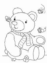 Bear Teddy Coloring Picnic Pages Printable Kids Color Print Getcolorings sketch template