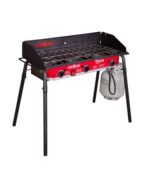camp chef tblw tahoe deluxe  burner grill blackred amazonca sports outdoors