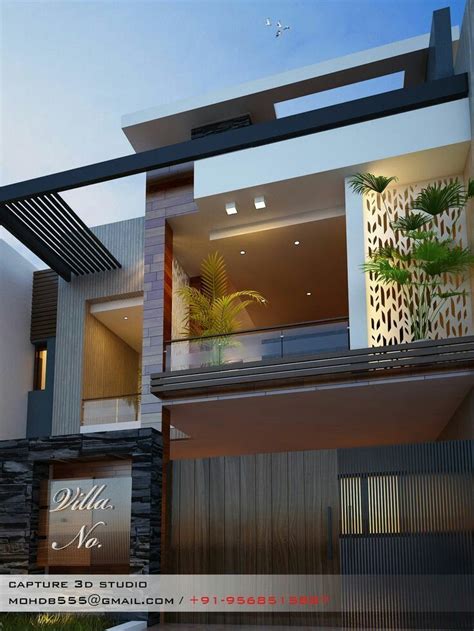modern house front elevation designs  ideashome exterior wall