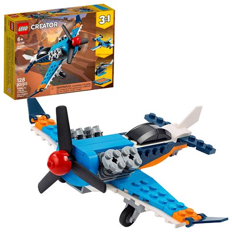 lego creator  propeller plane  flying toy building kit  pieces walmartcom