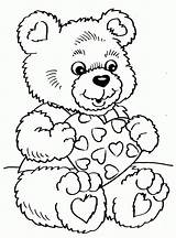 Coloring Valentines Valentine Pages Bear Teddy Disney Color Printable Clipart Kids Adult Kindergarten Za Sweetest Bojanke Colouring Djecu Valentinovo Bears sketch template
