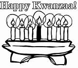 Kwanzaa Coloring Pages Clip Hanukkah Happy Holiday Clipart Kids Christmas December Printable Unity Summer Color Winter Candles Chanukah Holidays Hannukah sketch template