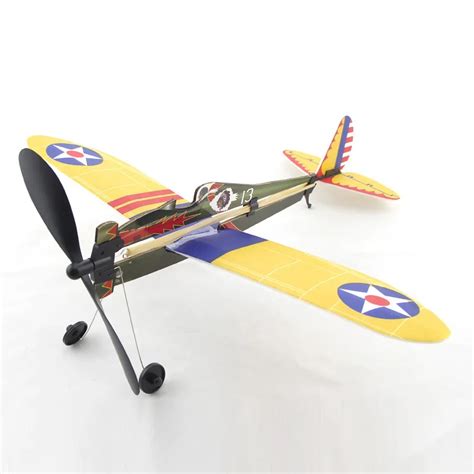 buy simulate rubber powered military aircraft assembly