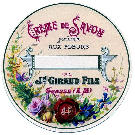 vintage graphic image  french soap label  graphics fairy