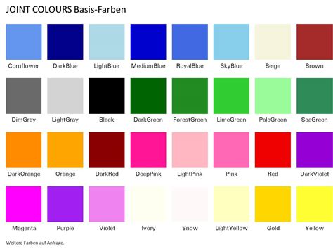 farben joint colours