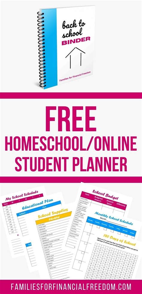 student planner  schedule printables daily