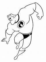 Coloring Pages Mr Incredible Disney Choose Board Incredibles sketch template