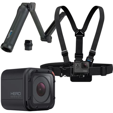 buy gopro family bundle hero session hd waterproof action camera  chest mount harness